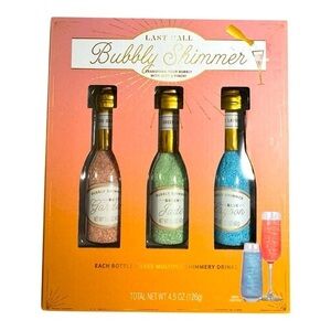 3/$25 Bubbly Shimmer Coastal Cocktail Drink Mix Set Prosecco Shimmer Toppers